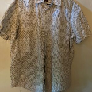 Michael Kors Beige Patterned Casual Shirt